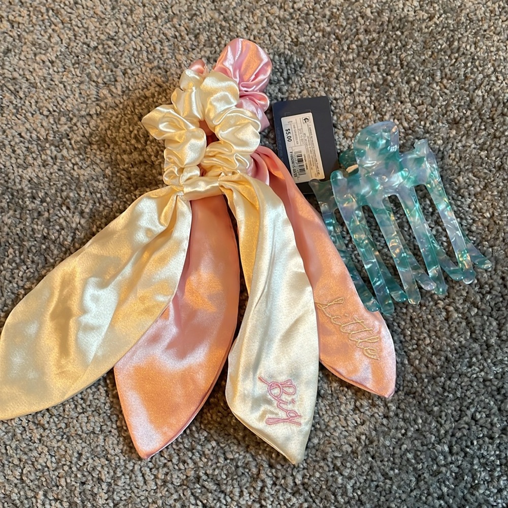 Scrunchie Set & Clip-NWT!
